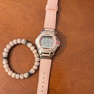 Casio Baby G Pink and Silver Digital